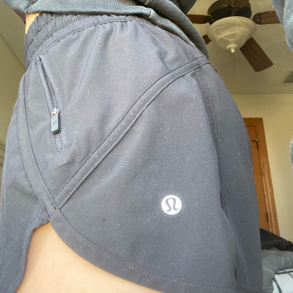 -black lululemon shorts